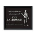 thumbnail image 6 of Poster Master The Bathroom Sign Poster - Don't Be Scared Print - Skeleton Art - Trendy Wall Art - Funny Bathroom Decor - Guest Bathroom Decorations - Humorous Restroom Decor, 24x32 Unframed Wall Art, 6 of 6