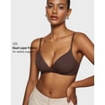 thumbnail image 3 of Women's Inbarely Triangle Bralette Comfortable Unlined Wireless Bra Top, 3 of 5