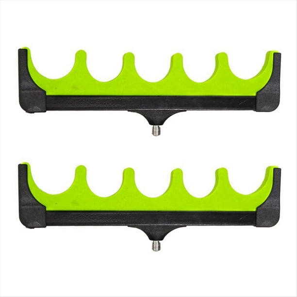 2 Soportes de Pesca de 5 Orificios para Cañas de Mar, Soportes de Barra Transversal Universales de EVA, Cañas Grandes Chajia
