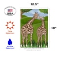 thumbnail image 2 of Toland Home Garden Giraffe Love Giraffe Flag Double Sided 12x18 Inch, 2 of 5