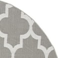 thumbnail image 3 of SAFAVIEH Machine Washable Rug Indoor/Outdoor Bermuda Collection - Bermuda Abraham Geometric Quatrefoil Indoor/Outdoor Area Rug Grey/Ivory, 6'7" x 6'7" Round, 3 of 5