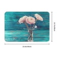 thumbnail image 3 of Balery Flowers in Glass Vase Doormat, Durable Flannel Fabric, Waterproof Stain and Fade Resistant, Low Profile,Indoor Outdoor Door Mats, Easy Clean Patio Entrance Mat, 16x24in, 3 of 9
