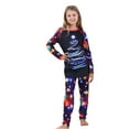 thumbnail image 3 of Family Christmas Pajamas Matching Sets, Navy Lights Christmas Tree Print Family Matching Christmas Pajamas Sets for Women, Men & Couples, 3 of 7