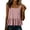 Pink, variant on Helii Women's Square Neck Ruffle Hem Linen Tank Top – 20% Linen 80% Cotton Babydoll Crop Top, Loose Fit Breathable Summer Vest, Casual Sleeveless Top for Women Grey,L