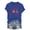 Blue, variant on Women Graphic Tees American Flag Patriotic T-Shirt Women 4th of July Shirt USA Flag Stars Stripes Graphic Shirt Summer Casual Tops(Navy,S)