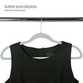 thumbnail image 4 of Simplify 25 Pack Slim Velvet Gold Hook Hangers in White, 4 of 6