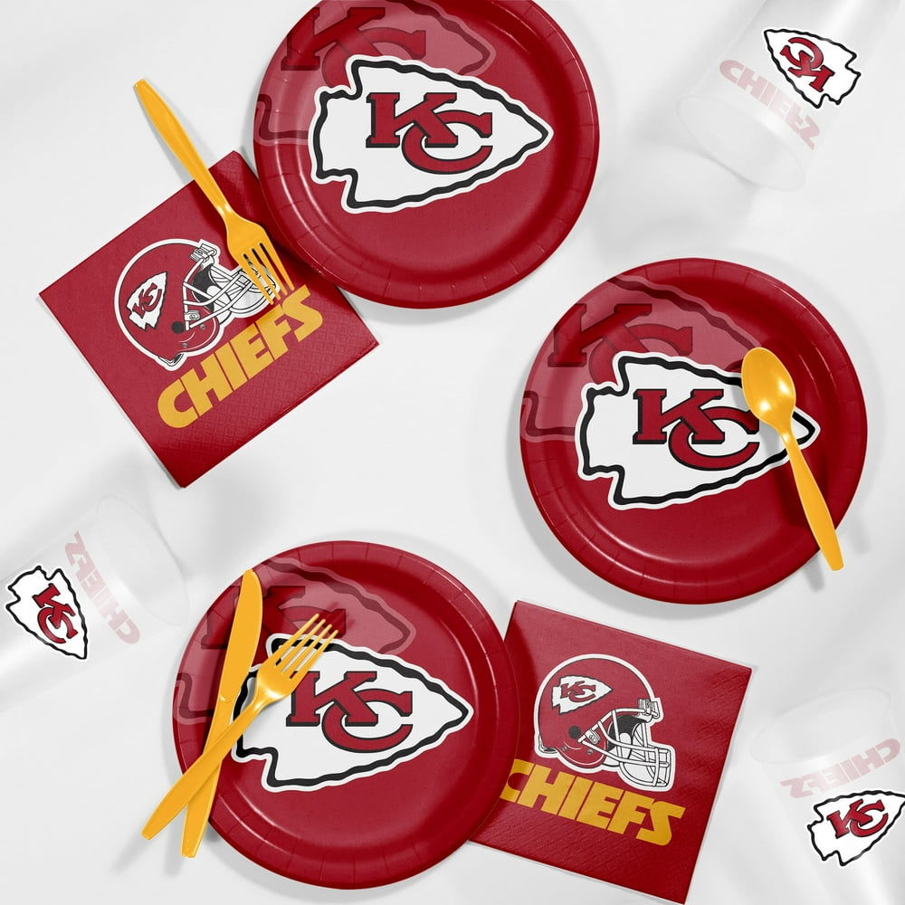 Kansas City Chiefs Party Supplies Tailgating Kit, Serves 8 Guests