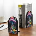 thumbnail image 5 of Naloa Colorful Mushroom 2 Pcs Bookend Large Capacity Office Book Ends for Home Office Library School Study Decoration, 5 of 8