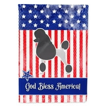 Carolines Treasures BB3339GF USA Patriotic Poodle Flag Garden Size  Small multicolor