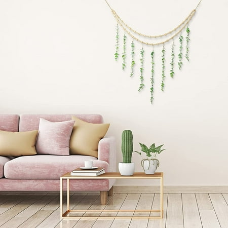 Fanshowhanging Eucalyptus Boho Wall Decor Large Bedroom Hanging Wooden Bead Garland Artificial Natural Greenery Decoration 36 X Inch Simple Color Canada - Decoration Bed Wall Decor Boho Fanshowhanging Eucalyptus Boho Wall Decor Large Bedroom Hanging Wooden Bead Garland Artificial Natural Greenery Decoration 36 X Inch Simple Color Canada - Decoration Bed Wall Decor Boho