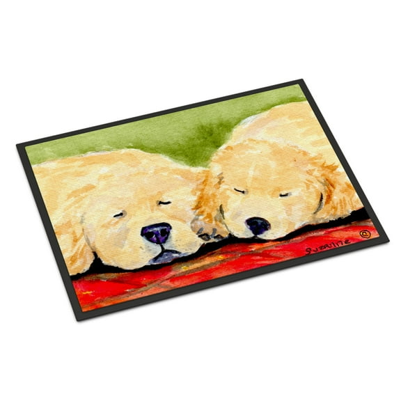 Carolines Treasures SS8902JMAT Golden Retriever Doormat 24x36 36"L x 24"W multicolor