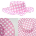 thumbnail image 7 of Girl Retro Pink Costume Halloween Plaid Sleeveless Dress Up for 3-9 Year, 7 of 7
