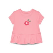 Baby Girl Peplum Tee, Sizes 0-24 Months