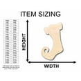 thumbnail image 2 of Unfinished Wood Whimsical Christmas Stocking Silhouette - Craft- up to 46" DIY 20" / 3/4", 2 of 3