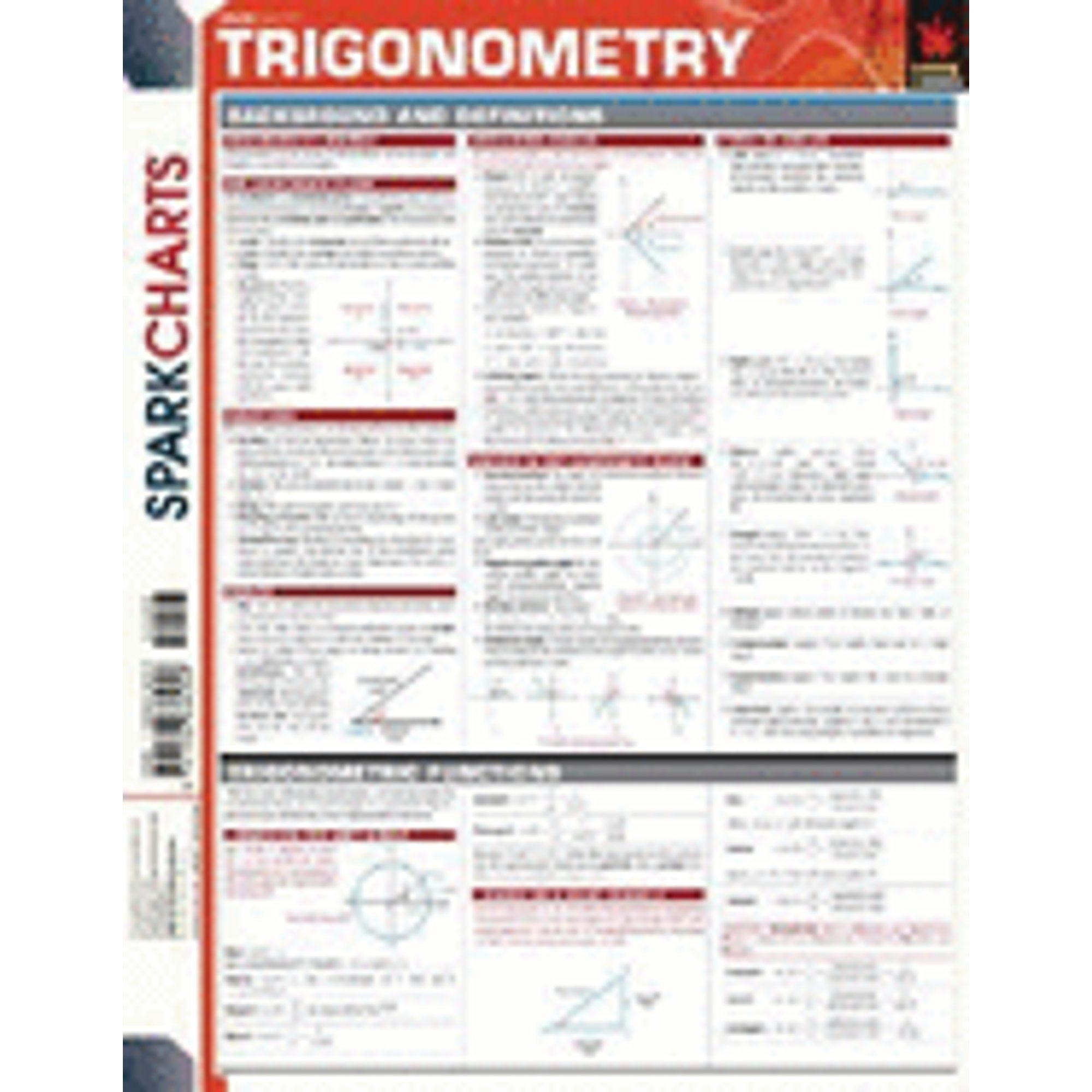 Sparknotes Sparkcharts: Trigonometry (Sparkcharts) (Paperback ...
