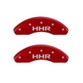 thumbnail image 2 of MGP Front set 2 Caliper Covers Engraved Front HHR Red finish silver ch Fits select: 2006-2007 CHEVROLET HHR LT, 2008 CHEVROLET HHR LS, 2 of 2