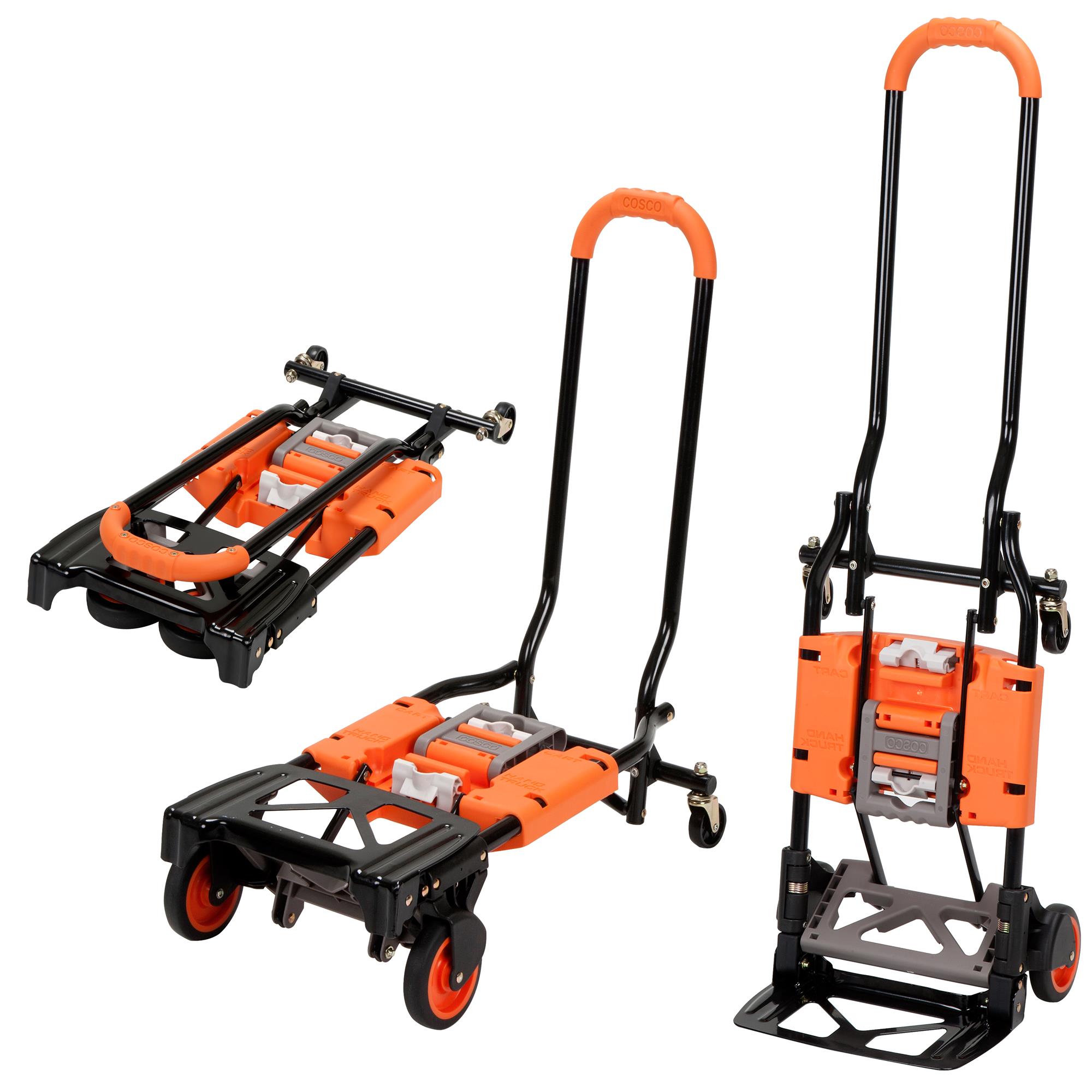 Cosco Shifter MultiPosition Folding Hand Truck Cart Orange 300Pound