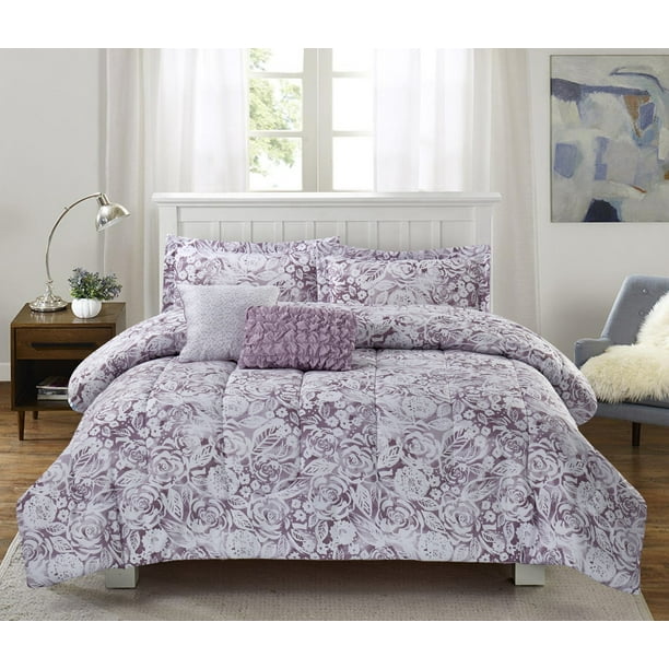 Amanda 5 -Piece Comforter Set - Walmart.com - Walmart.com