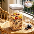 thumbnail image 4 of Transparent Airtight Kitchen Storage Jar, Pressed Storage Box, Food Storage Container for Grains, Snacks, Dried Goods, Pantry Organization, Stackable Storage Box for Kitchen Cabinets, 4 of 6
