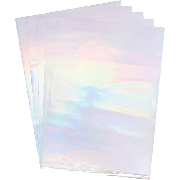 50 hojas de papel de transferencia metálico rectangular de 11,4 x 7,3 pulgadas, lámina reactiva de tóner.