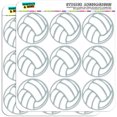Volleyball 18 2" Planner Calendar Scrapbooking Crafting Stickers ...