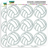 Volleyball 18 2" Planner Calendar Scrapbooking Crafting Stickers ...