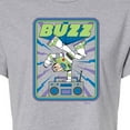 thumbnail image 3 of Disney - Toy Story - Buzz Breakdancing - Juniors Cropped Cotton Blend T-Shirt, 3 of 5
