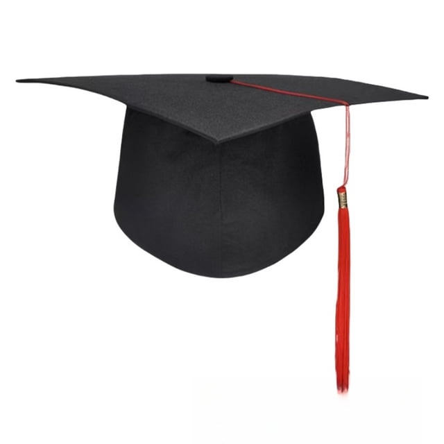 Hioecau Graduation Cap with Tassel Adjustable Size Lightweight Matte Bachelor Hat Sturdy Board Ceremony Party Graduation Hat Celebration Decor