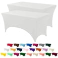 thumbnail image 1 of Mantel Utopia Kitchen de elastano de 6 pies [paquete de 2, blanco] 200 g/m², 1 of 6
