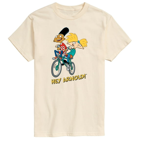 Hey Arnold! - Arnold and Gerald on Bike - Men's Short Sleeve Graphic T-Shirt