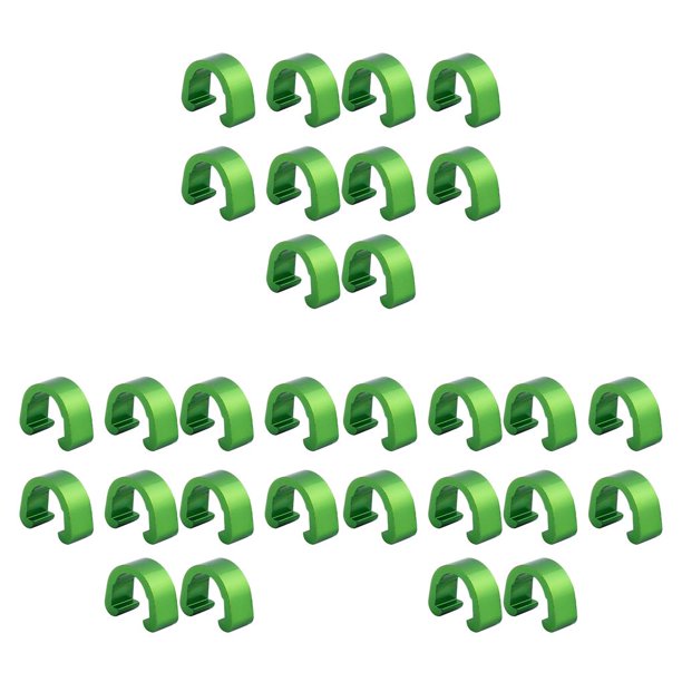 Greeniant 10 piezas Cable de bicicleta C Clips Profesional Simple Robusto Cables de freno Abrazadera Fijar Accesorio Manguera Hebilla Fijador para Type1 NO1 Greeniant CBP198648