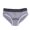 Grey, variant on zeranth Men Briefs Mid Waist Elastic Soft Breathable Anti-septic U Convex Striped Contrast Color Casual Men Underpants Underwear
