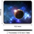 thumbnail image 2 of Gaming Mouse Pad, Anti Slip Planet Mouse Mat for Desktop, Computer, PC and Laptops, Customized Star Mouse Pad for Office and Home, Stitched Edge, Waterproof, Rectangle 10.2 x 8.3 Inch, Blue, 2 of 14
