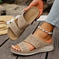 thumbnail image 4 of MKLEKYY Sandalias para Mujer, Cómodas, Informales, Con Punta Abierta y Tacón de Cuña, para Primavera, Verano y Otoño, para Uso Diario Con Pantalones Cortos y Vaqueros., 4 of 4