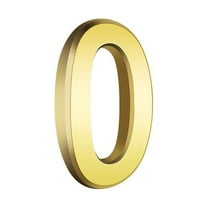 Modern House Numbers Metal Address Plaque Self Adhesive Door Sign Home - Weatherproof Rustproof for Mailbox Fence(A)