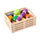 thumbnail image 3 of Comida de juguete de madera para aprendizaje temprano para niños, desarrollo de habilidades motoras finas para niños y niñas, regalos de fiesta,, 3 of 9