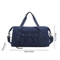 thumbnail image 3 of Bolsa de Viaje Tipo Duffel con Compartimento para Zapatos, Gran Capacidad, Resistente Al Agua, Ideal para El Gimnasio | Unisex, Multiusos, con Separación para Ropa Húmeda y Seca, 47,8 Cm X 27,9 Cm X, 3 of 7