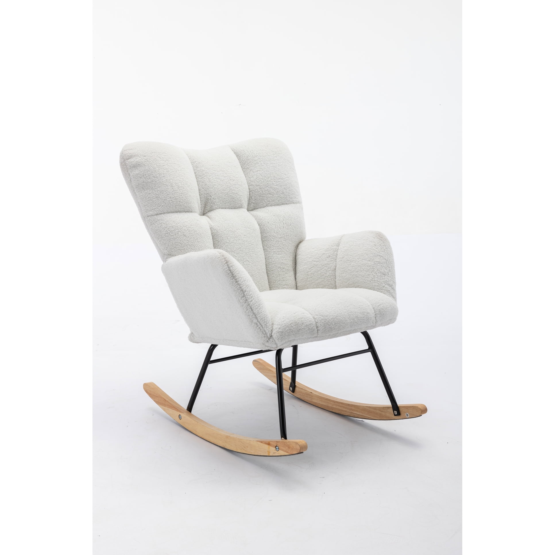 Rocking Chair For Indoor Use - Filled With Distinctive Foam Wooden Legs Ideal Spaces