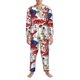 thumbnail image 3 of Fotbe Colorful Mushrooms (2) Pijama de Hombre con Estampado de Manga Larga, Conjunto de 2 Piezas, Ropa de Dormir Suave y Cómoda con Bolsillos-Large, 3 of 7