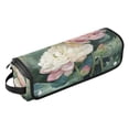 thumbnail image 2 of Hair Tool Organizer Bag with Heat Resistant Mat Removable Travel Storage Case for Hot Air Brushes Curling Irons Light Pink Lotus, 2 of 8
