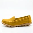thumbnail image 5 of Women Casual Slip On Flats Loafers, Soft Cushioned Sole Comfort Footwear For Walking Shopping Office Daily Outfits Yellow 8.5, 5 of 6