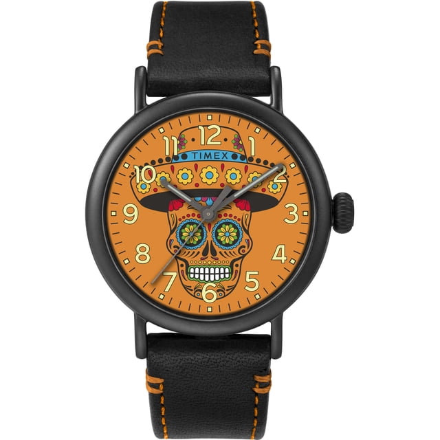 Timex Standard Dia de Los Muerto Cadran Orange Montre pour Homme