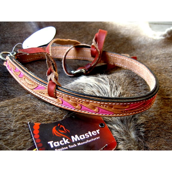 Horse Show Bridle Western Leather Barrel Racing Tack Rodeo Noseband  9984