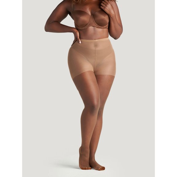 On The Go Women's Ultra Sheer Pantyhose Coffee Size 1, 1 Pair