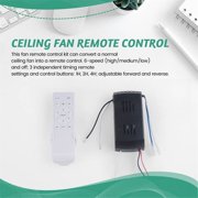 Universal DC Ceiling Fan Remote Control Replacement Kit, 6 Speed 50W Timing Fan & Light Wireless Controller