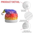 thumbnail image 4 of Fuzoiu Colorful Tie Dye Print Santa Hat Christmas Hat for Adults,Santa Hats with Pompom, Unisex Xmas Holiday Hat for Christmas New Year Festive Party Supplies, 4 of 6