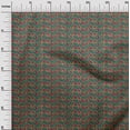 thumbnail image 2 of oneOone Cotton Poplin Fabric Leaves & Floral Block Printed Fabric 1 Yard 56 Inch Wide, 2 of 4