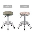 thumbnail image 5 of Rateoe Rose Flowers Pattern Round Bar Stool Seat Covers,Washable Stool Cushion Slipcover Elastic Bar Chair Covers for 12-14 Inch Chair -14 inch, 5 of 7