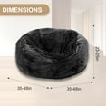 thumbnail image 2 of Bean Bag Chair for Adults,4FT Oversize Floor Bean Bags Offers Ample Space for Adults,Memory Foam Giant Bean Bags,Lounger Versatile Design Suits Any Room,Movie Nights,Reading (Gray, 4FT), 2 of 12