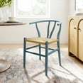 thumbnail image 2 of Side Dining Chair, Blue, Wood, Bar Pub Cafe Bistro Dining Kitchen Hospitality Restaurant, Modern Contemporary, HB37812, 2 of 10